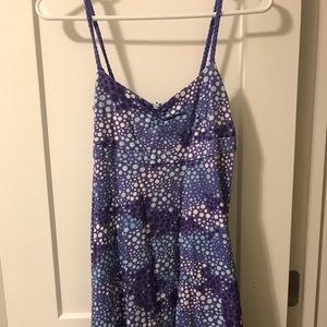 Purple polka dot dress